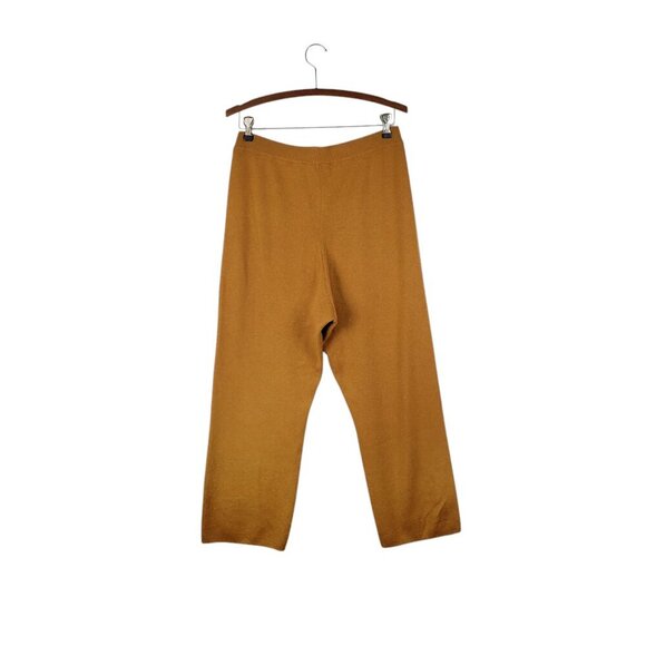 Alex Mill Chris Sweater Pants Pull On Merino Wool Blend Mustard Cropped Size L - Picture 2 of 7